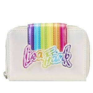 Loungefly Disney Lisa Frank Rainbow Logo Zip Wallet